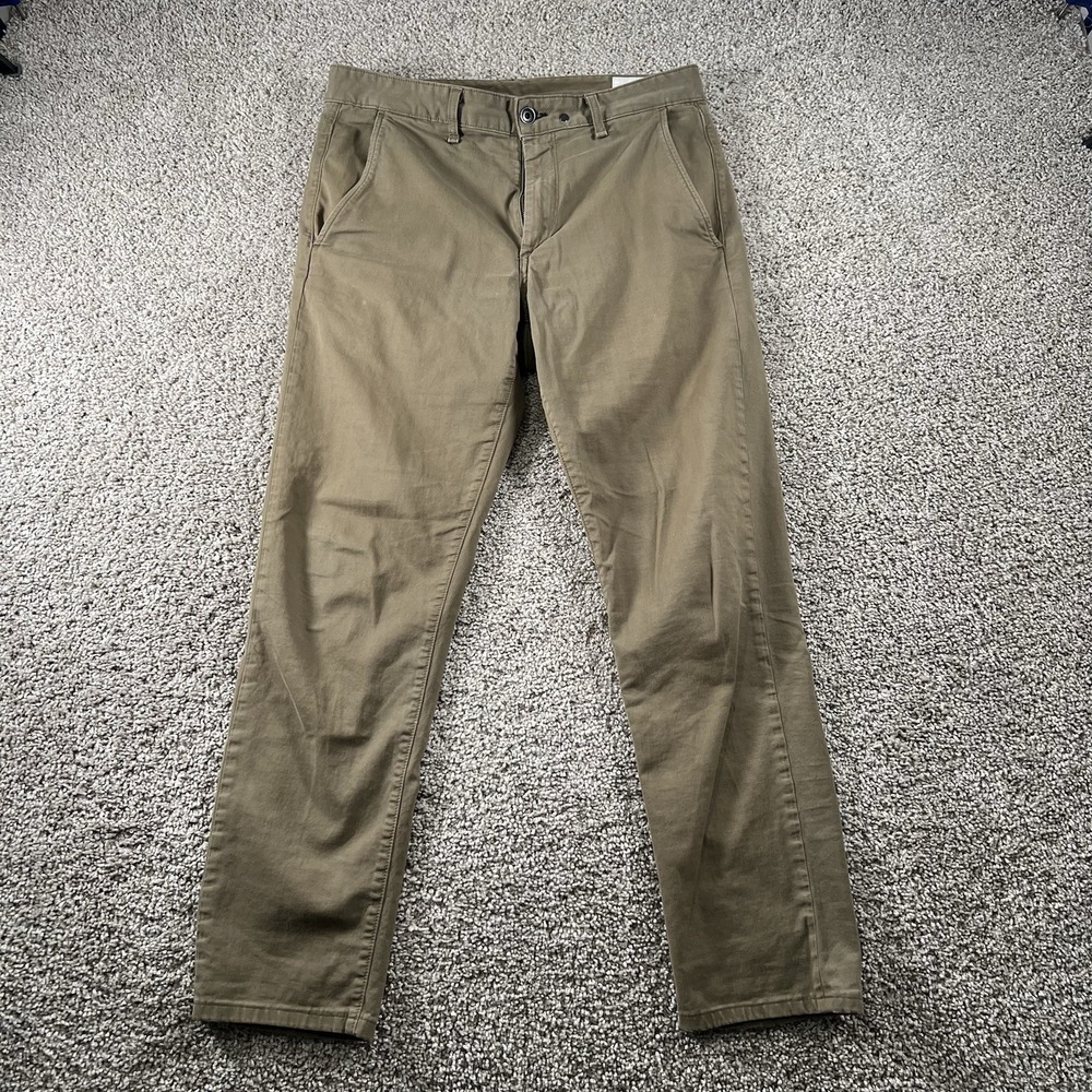 Rag & Bone Pants Mens 31 Army Green Chino Slacks Trousers Classic Casual‎ Preppy